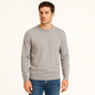 Lucas - Men’s Crew Neck Lightweight Sweater With Ribbed Cuffs