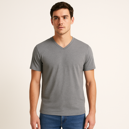 Owen - Men’s Casual V Neck T Shirt With Short Sleeves