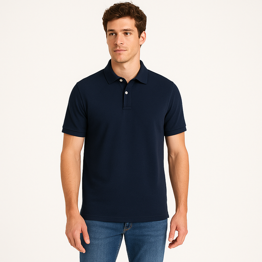 Caleb - Men’s Cotton Polo Shirt With Short Sleeves